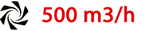 500 m3/h